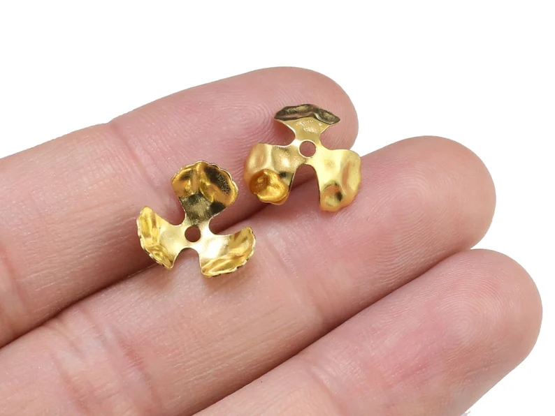 Jewelry Making Gemstones - 100 sztuk mosiężnych nakładek na koraliki,
