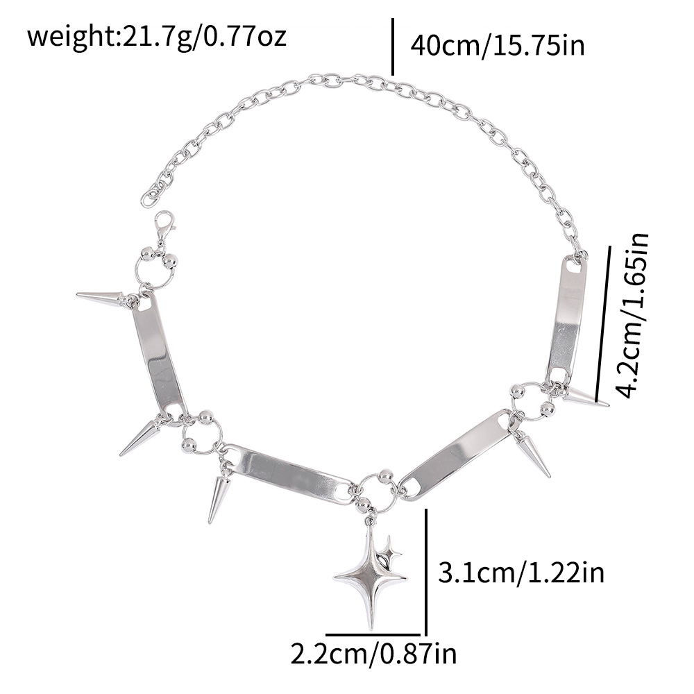 Punkowy choker z nitami, biżut – Jewelry Making Necklaces recenzja i cena