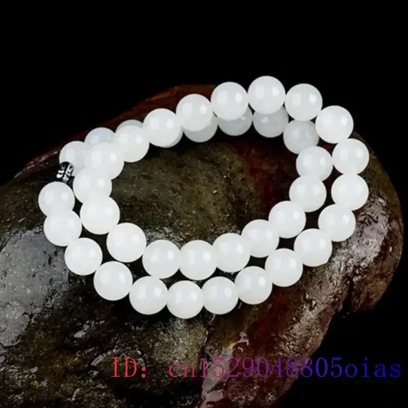 Biały Jadeit Naszyjnik z koral – Jewelry Making Necklaces recenzja i cena