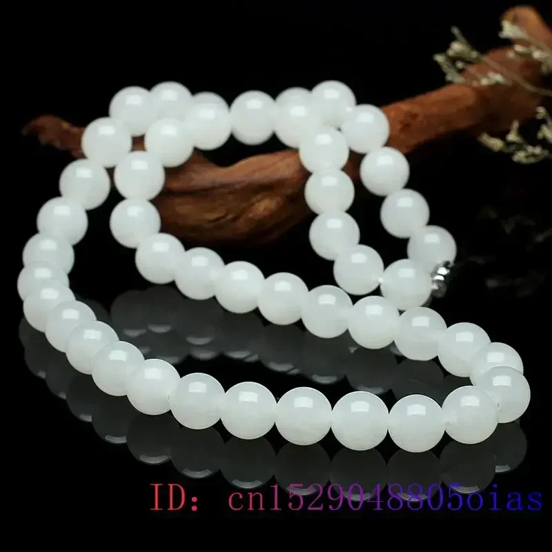 Biały Jadeit Naszyjnik z koral – Jewelry Making Necklaces recenzja i cena