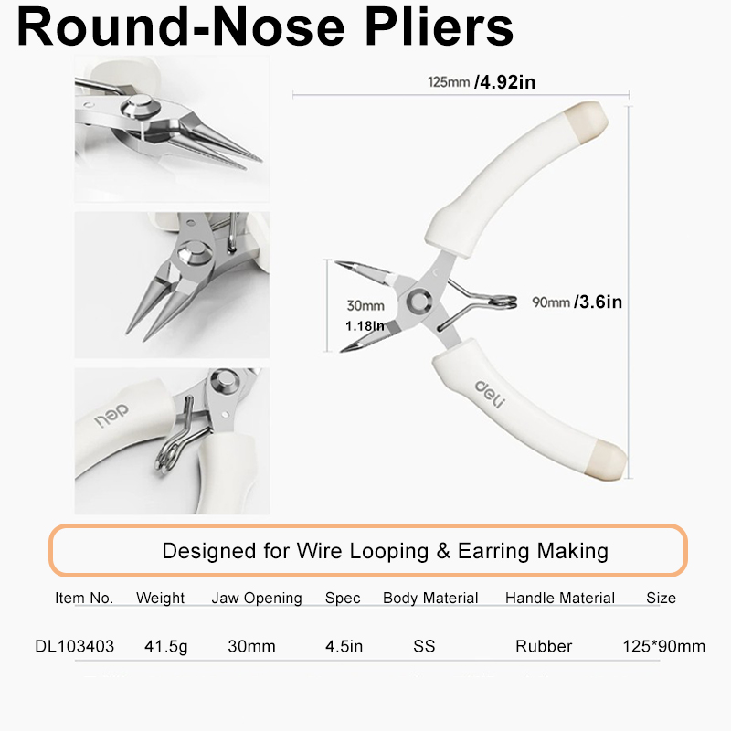 Szczypce okrągłonosne ze stali – Jewelry Making Round Nose Pliers recenzja i cena
