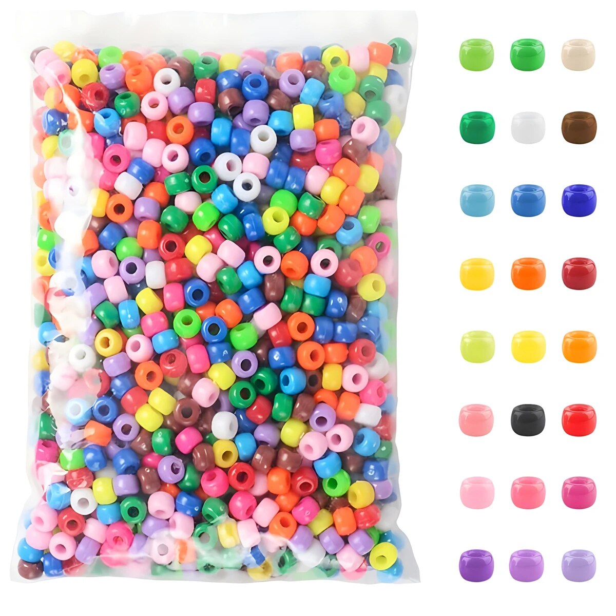 500 sztuk kucyk cukierki kolor – Jewelry Making Business recenzja i cena