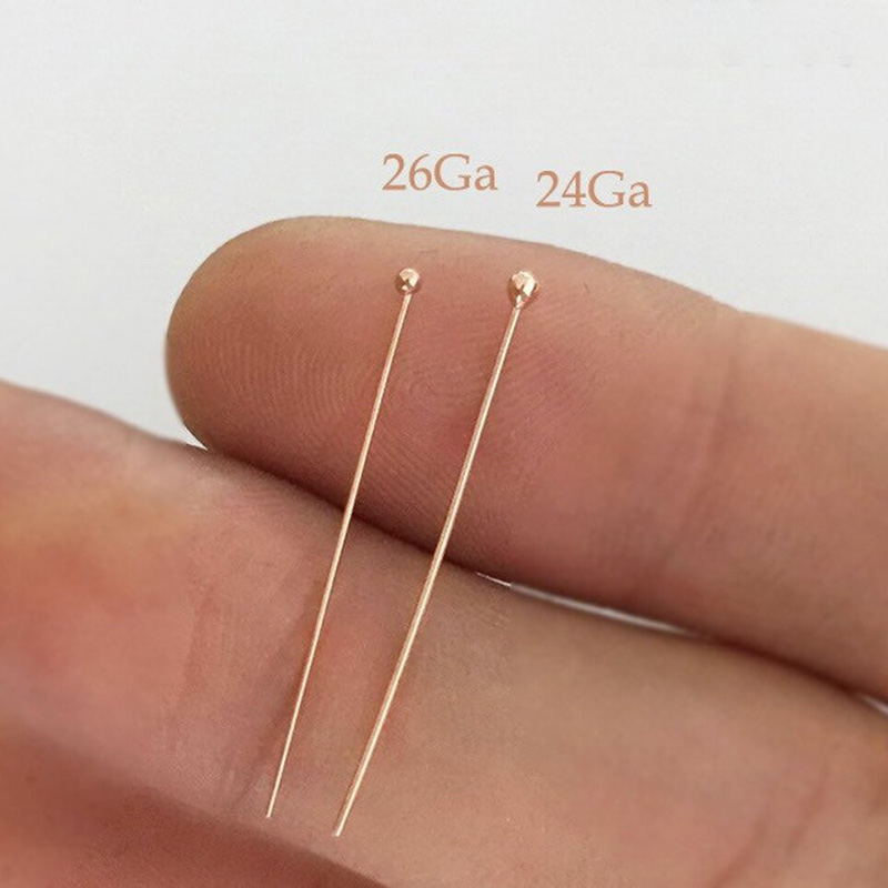 Drut z różowego złota próby 14 – Jewelry Making Head Pins recenzja i cena