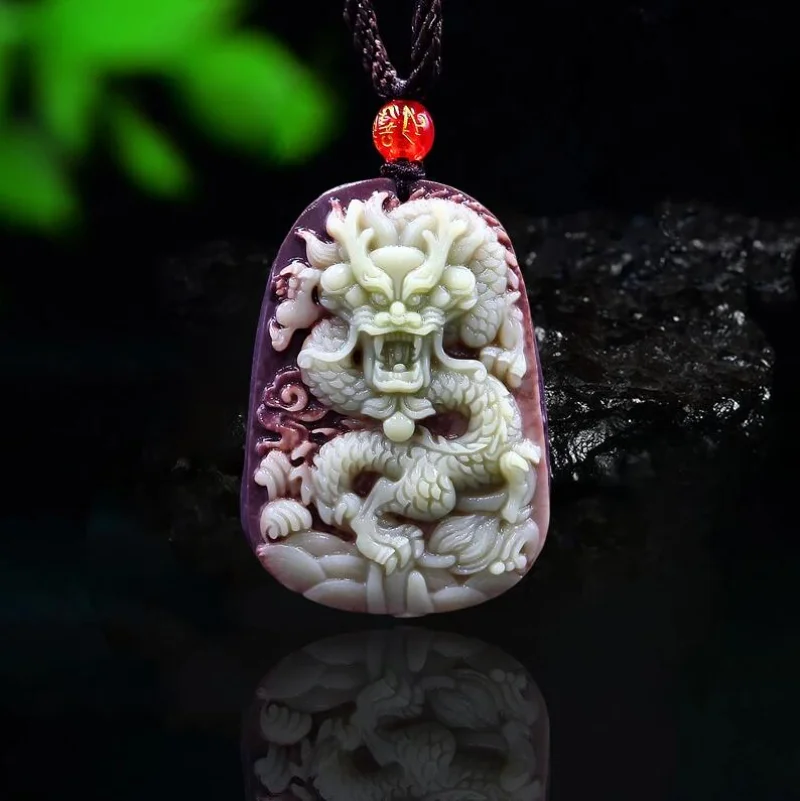 Fioletowa szata Jadeitowy smok – Jewelry Making Necklaces recenzja i cena