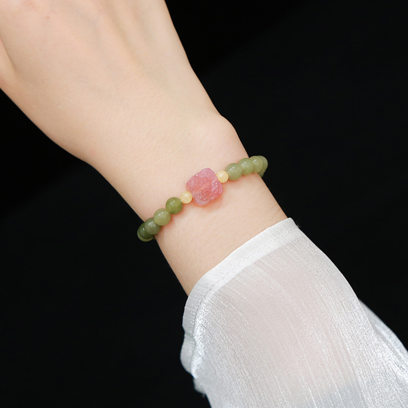 Naturalny jadeitowy kwiat bran – Jewelry Making Gemstones recenzja i cena